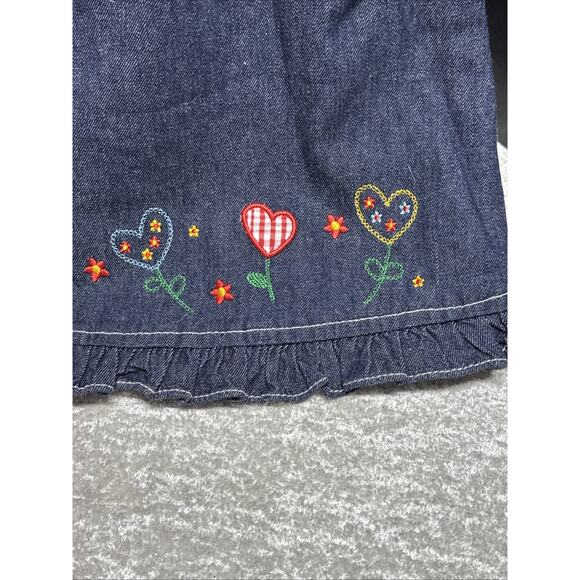 SAMARA Girls Denim Jumper dress Vintage 80’s y2k Size 4 - Picture 7 of 12